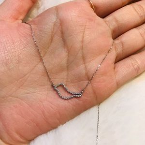 Tous Birdie Necklace in White Gold with diamonds